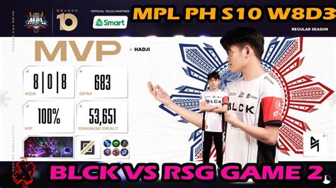 Mpl Ph S W D Blck Vs Rsg Game Highlights Youtube