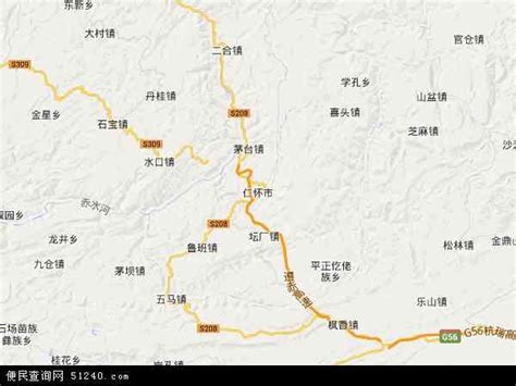 仁怀城区地图仁怀市城区仁怀第7页大山谷图库