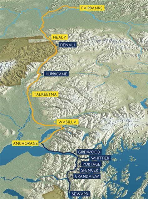 Route Map | Aurora Winter | Alaska Railroad