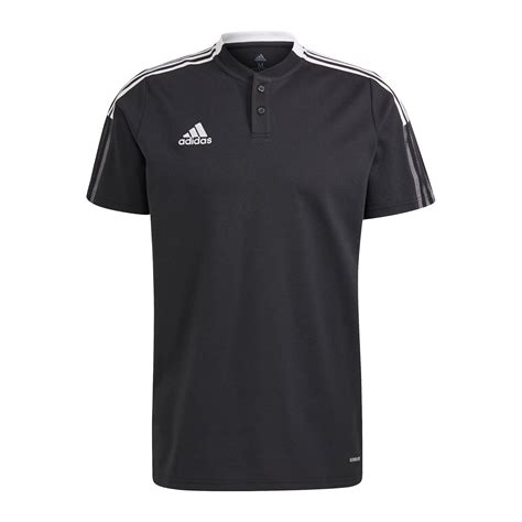 Adidas Tiro 21 Poloshirt Schwarz Schwarz