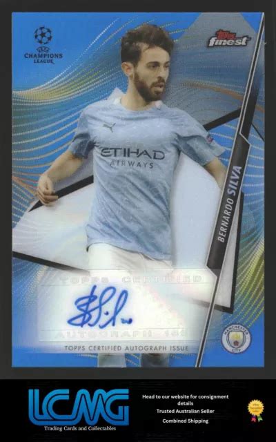 Topps Finest Uefa Ucl Fa Bs Bernardo Silva Autographs Blue