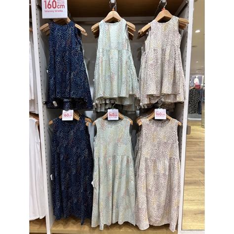 Jual Girls Gaun Motif Bunga Tanpa Lengan Uniqlo Shopee Indonesia