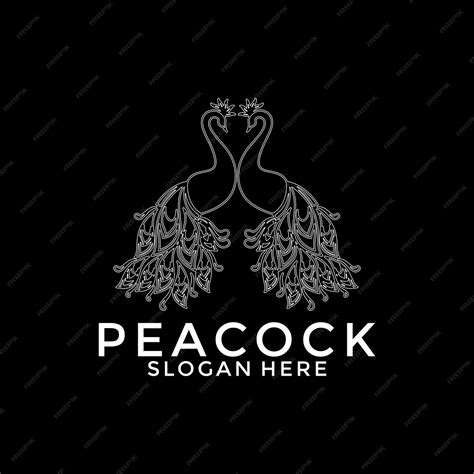 Premium Vector Luxurious Peacock Bird Logo Icon Abstract Peacock Logo