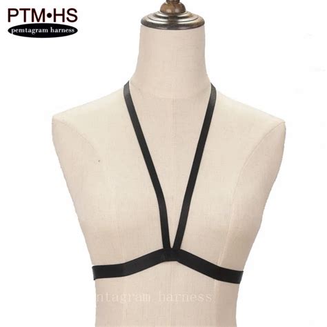 Womens Sexy Harness Lingerie Bondage Body Harness Cage Bra Black