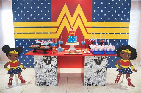 Wonder Woman Birthday Party Ideas Photo 1 Of 12 Catch My Party