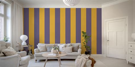 Purple orange stripes wallpaper wallpaper | Happywall