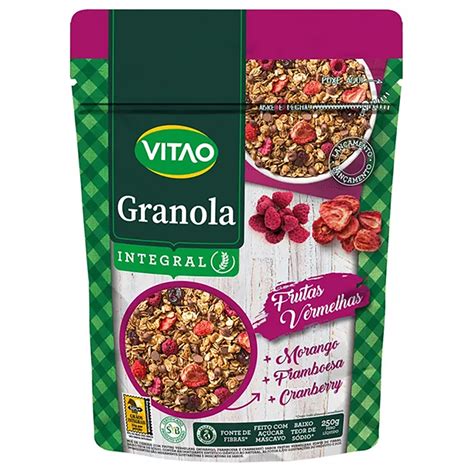 Granola Tradicional Frutas Vermelhas Vitao 250g Sonda Supermercado