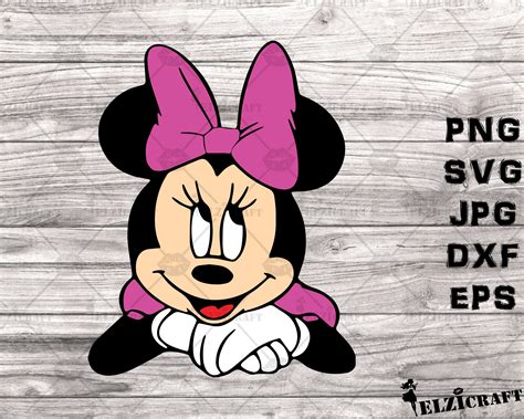 Minnie Mouse Svg Minnie Peek A Boo Svg Peeking Svg Peeking Minnie