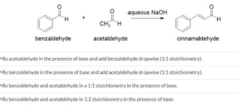 Solved Cinnamaldehyde An Aromatic Constituent Of Cinnamon