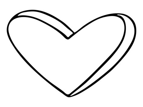 Simple Hand Drawn Heart Illustration Cute Valentines Day Heart Doodle Love Clipart 8157035