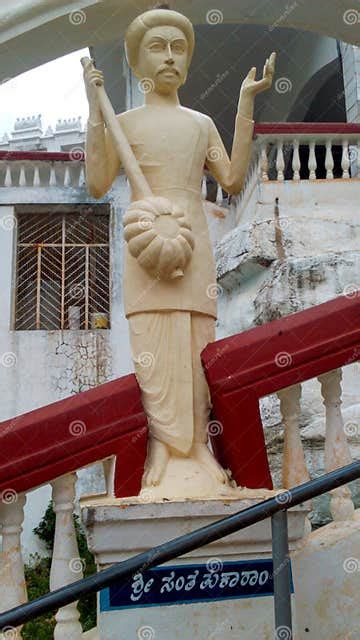 Statue of Sant Tukaram Maharaj. Marathi Saint. Stock Image - Image of ...