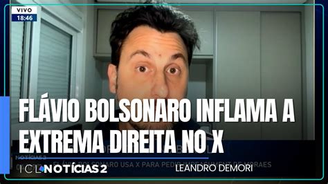 Fl Vio Bolsonaro Usa X Mesmo Suspenso No Brasil Para Pedir