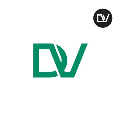 Letter DV Monogram Logo Design 24826037 Vector Art at Vecteezy