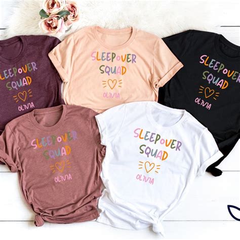 Slumber Party Squad Shirt Etsy