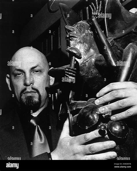 Founder Of The Church Of Satan Anton Lavey Is Seen At Home In San