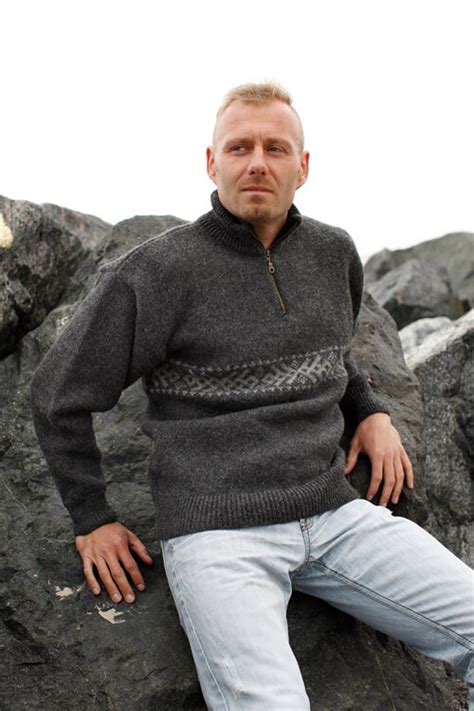 Faroese Jumper From Norwool Of Pure New Wool With Classic Pattern