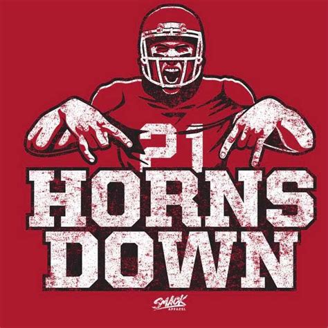 Horns Down Anti Texas T Shirt For Oklahoma Football Fans Smack Apparel