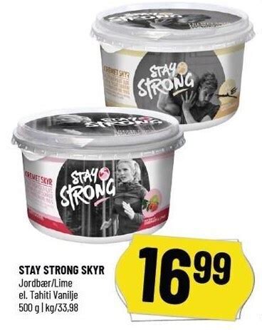 Stay Strong Skyr Tilbud Hos L Vbjerg