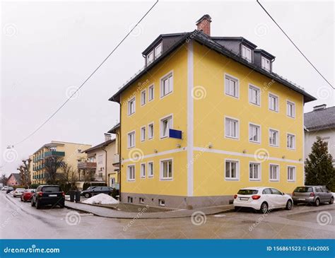 House Architecture At Salzburg In Austria Stock Image Image Of