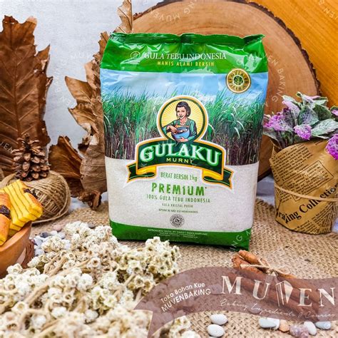 Jual GULA PASIR PUTIH GULAKU PREMIUM 1 Kg GRANULATED SUGAR TEBU