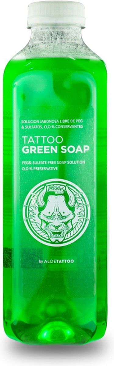 Aloe Tattoo Green Soap With Alantoin 1L Tatoeage Groene Zeep PMU