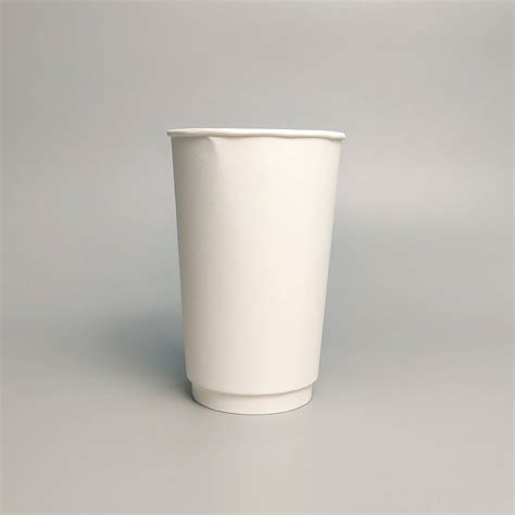 16oz White Double Wall Paper Cup With Lid PACK20 CTN500 20pcs X 25packs