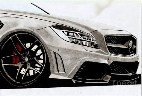 Mercedes C Amg Drawing By Kaan Ipek Fine Art America