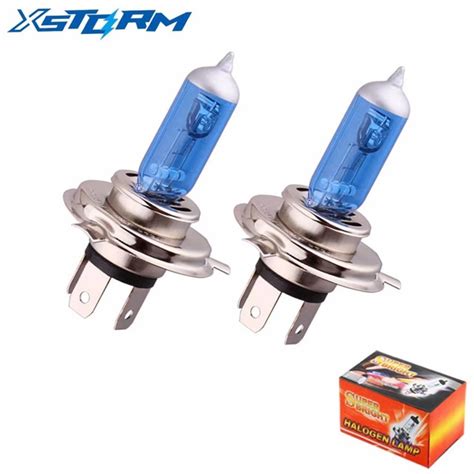 2pcs H4 55w 100w 12v Super Bright Halogen Bulb Car Headlight Lamp Fog