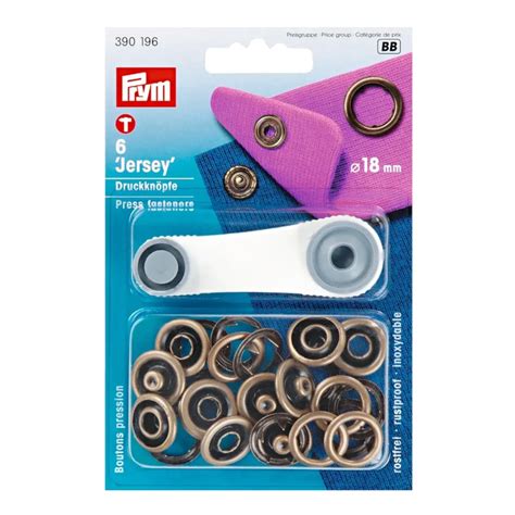 Boutons Pression Pour Jersey Prym Mm Couleur Laiton Antique