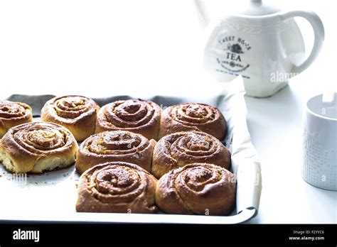 Kanelbullar Swedish Cinnamon Rolls Stock Photo Alamy