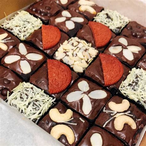 Jual Toko Tangerang Fudgy Brownies Ukuran 20 X 20 Cm Mix Topping Di