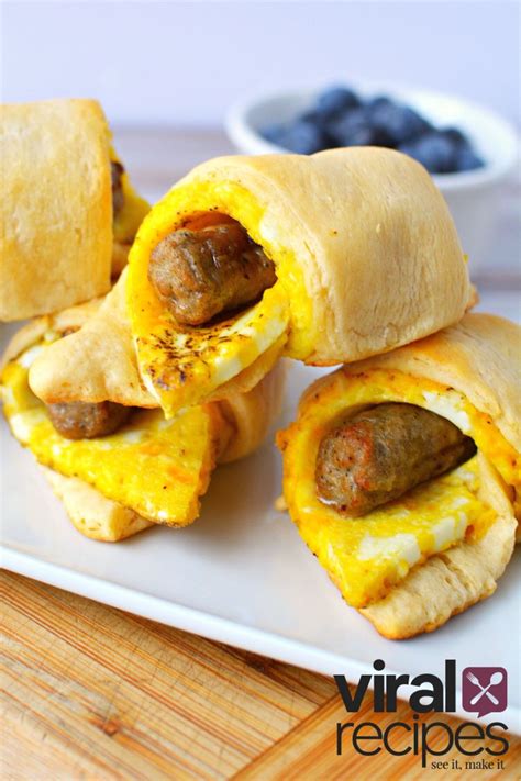 Sausage Crescent Rolls Eggs Cheese