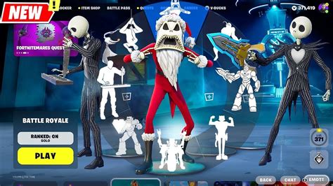 ¿cuando Sale La Nueva Skins De Jack Skellington En Fortnite [rumor] Mane22 Youtube