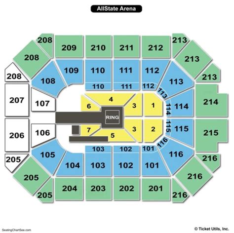 Seating Chart Allstate Arena Arena Seating Chart