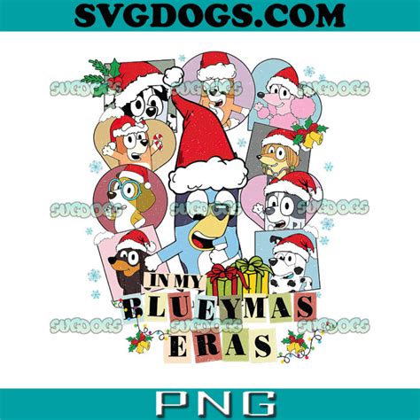 Bluey Merry Christmas Png