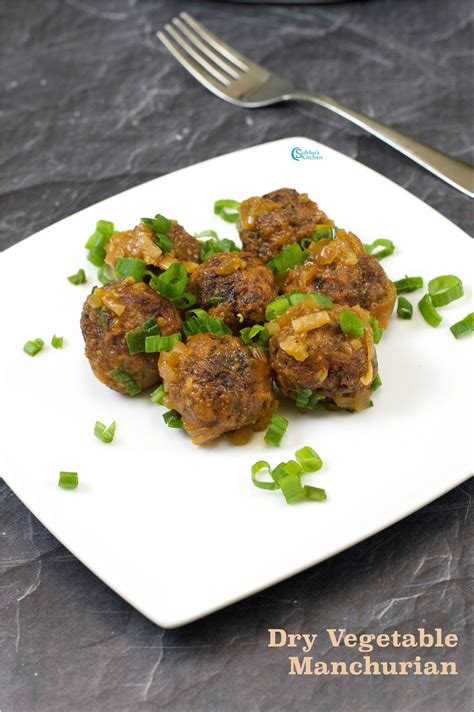 Vegetable Manchurian Dry Veg Manchurian Recipe Subbus Kitchen