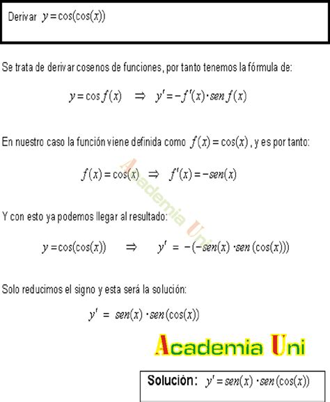 DERIVADAS TRIGONOMETRICAS EJERCICIOS RESUELTOS