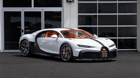 New Bugatti Chiron Pur Sport Delivery Blanc Over Tangerine K