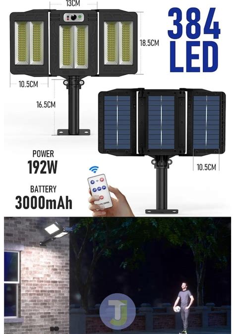 Technojet Ledli Solar G Ne Enerjili Kumandal Hareket Sens Rl