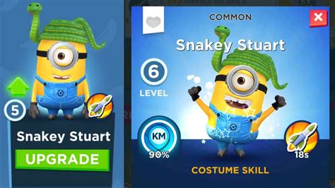 Minion Rush Snakey Stuart Minion Upgrade Level Gameplay Walkthrough