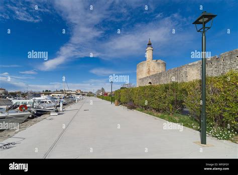 Aigues Mortes City Walls And Tower Of Constance Camargue France