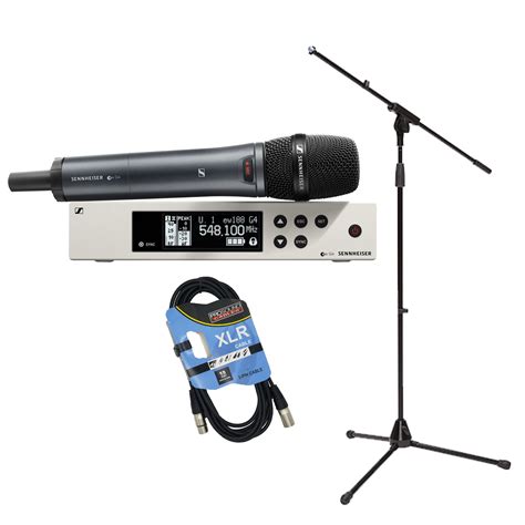 Sennheiser Ew 100 G4 935 S Wireless Microphone A Band Mic Stand With Boom Xlr Cable Bundle