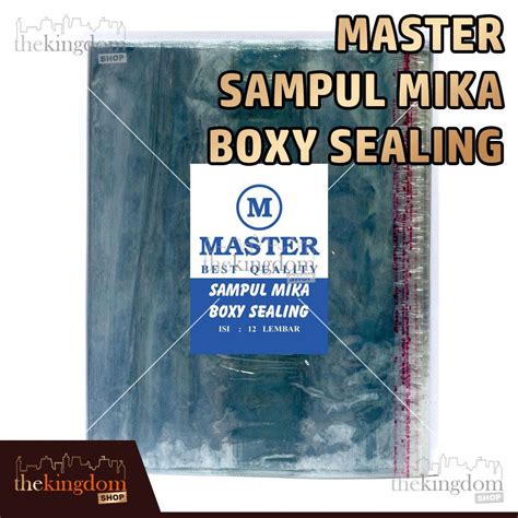 Jual Master Sampul Mika Boxy Sealing Lipat Sampul Buku Sampul