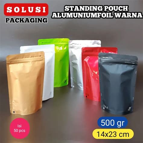 Isi Pcs Standing Pouch Aluminium Foil Warna X Kpack Super Z