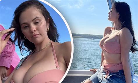 Selena Gomez Puts On Sizzling Display In Plunging Bikini Top For Sun
