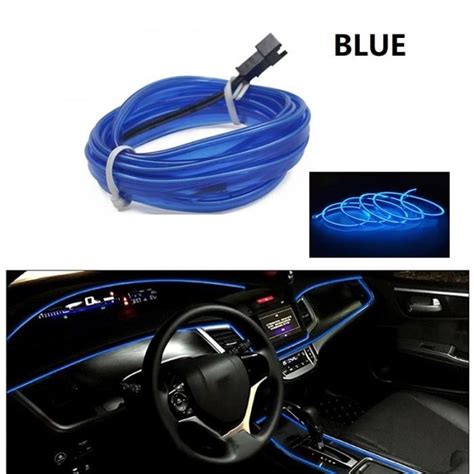 Couleur bleu taille câblage 3M Bande lumineuse LED fluo Flexible pour