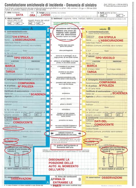 Modello Cai Come Compilare La Constatazione Amichevole Hot Sex Picture