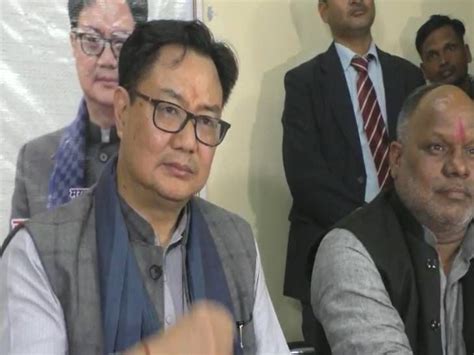 Kiren Rijiju Said In Varanasi Backward And Deprived Will Get Help