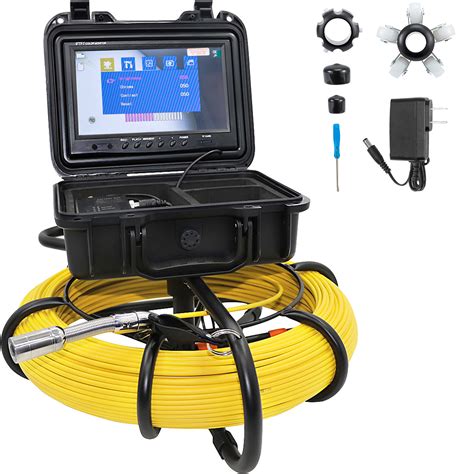 VEVOR Sewer Camera, 328ft/100m Cable, Waterproof IP68 Sewer Video ...