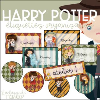 Tiquettes Organisation Harry Potter Paniers Casiers Tpt